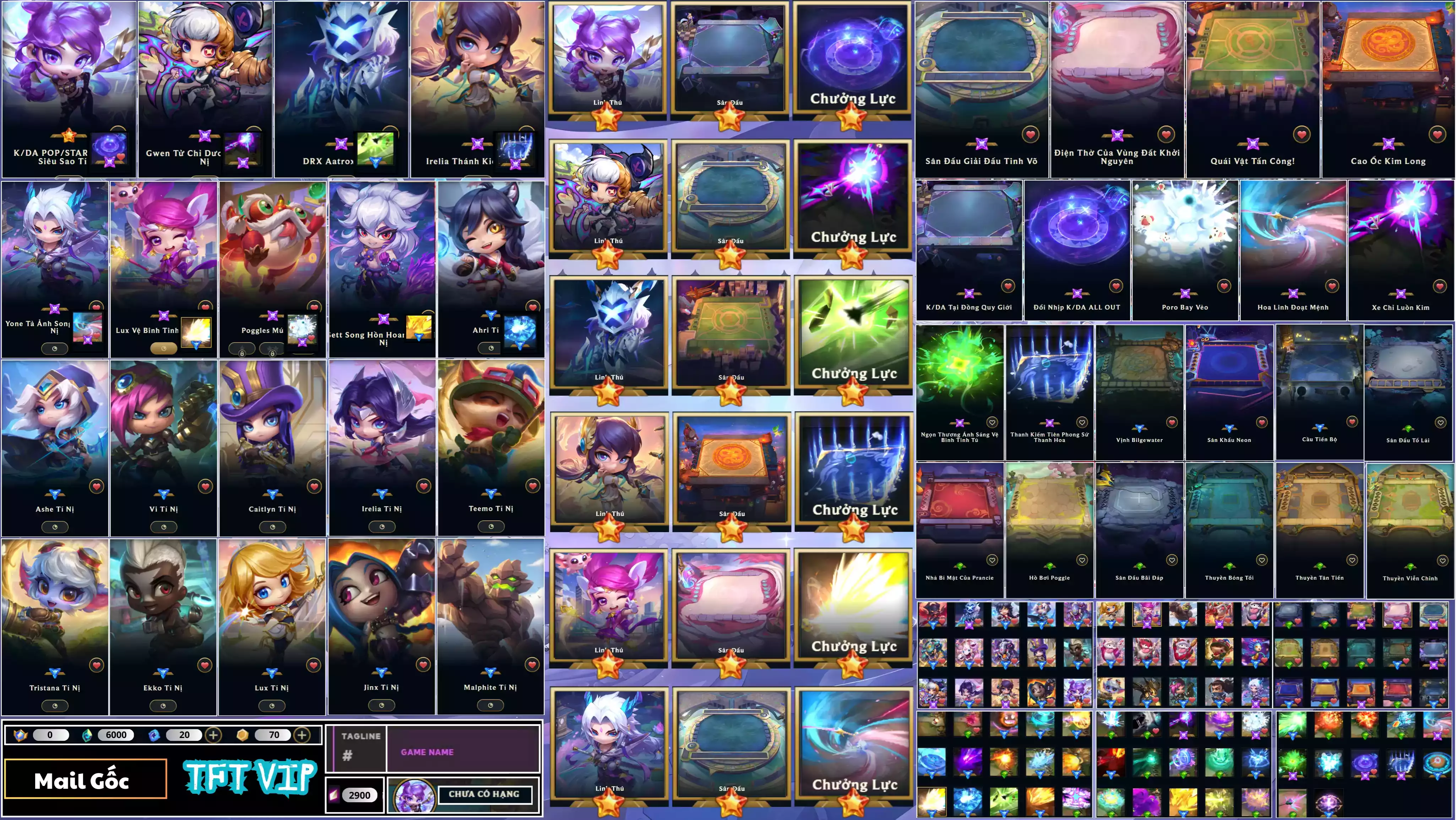 Full Combo Kai Sa Hàng Hiệu Tí Nị - 7 Pet Tím - 5 Sàn Tím - Full Chưởng Combo - Còn Đổi Tên